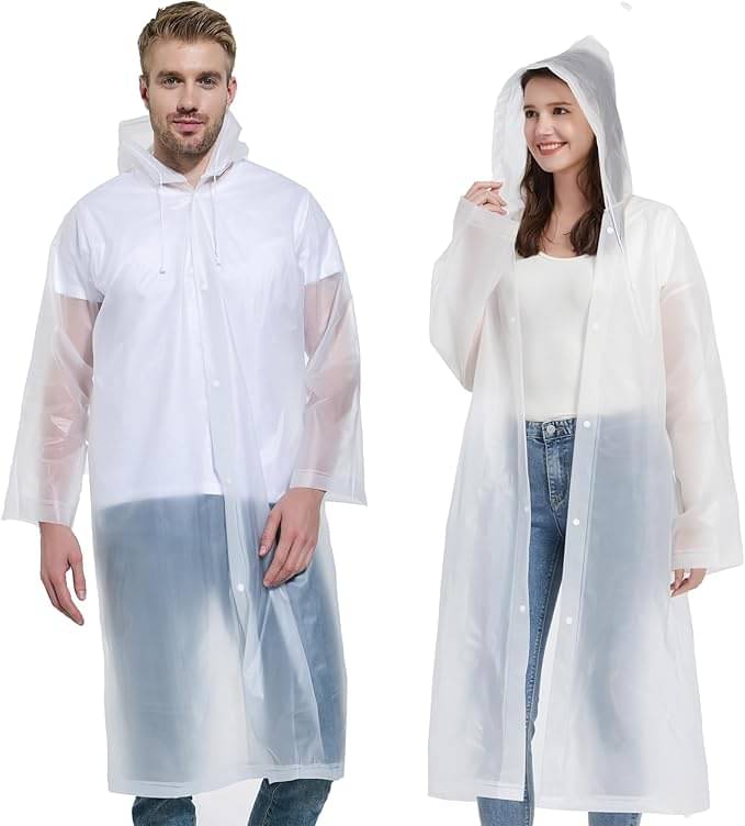 Infispace White PVC Men's Raincoat ( Pack of 1 ) Infispace White PVC Men's Raincoat ( Pack of 1 )