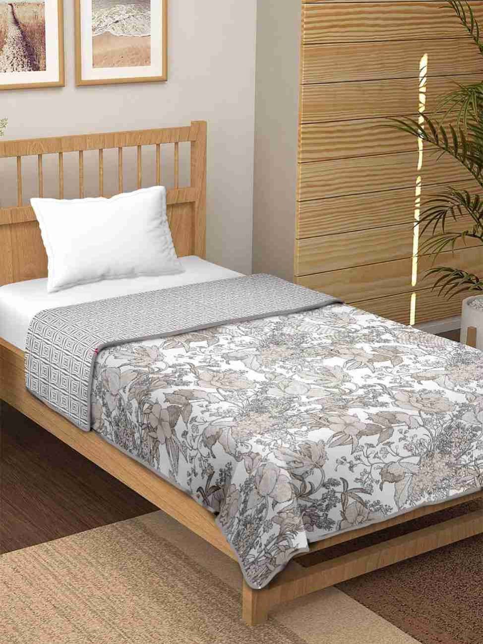 Jinaya's Cotton Floral Single Bed Dohar - Multi ( )