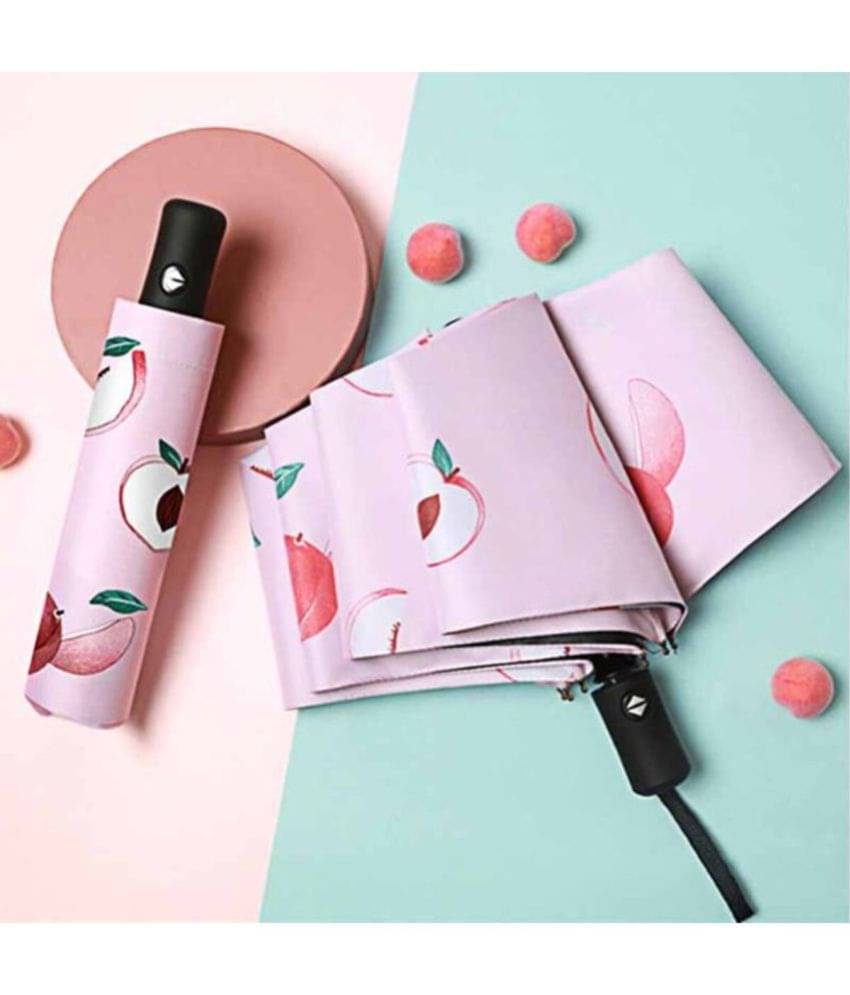     			KEKEMI PeachPuff 3 Fold Umbrella