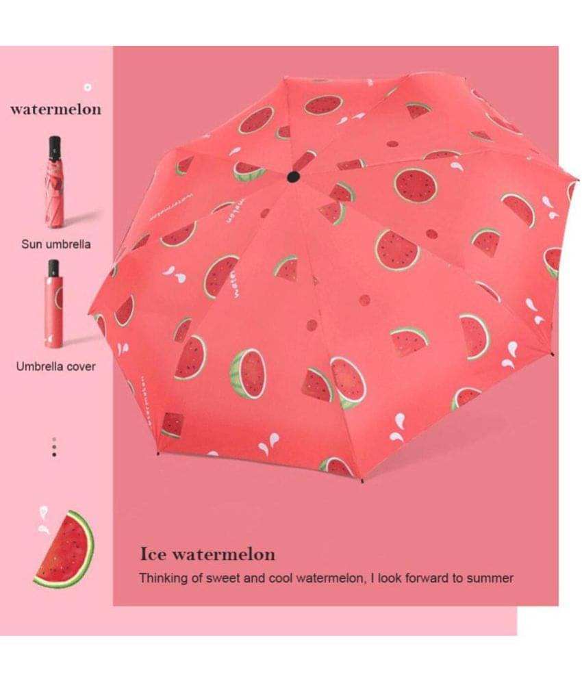     			KEKEMI Red 3 Fold Umbrella
