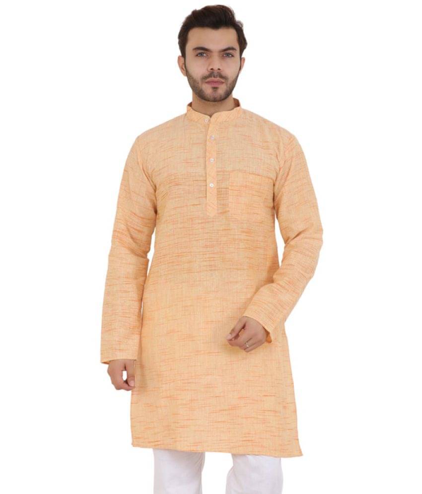 Latest Chikan - Yellow Cotton Men's Regular Kurta ( Pack of 1 ) Latest Chikan - Yellow Cotton Men's Regular Kurta ( Pack of 1 )