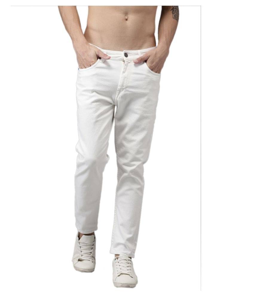     			Lawson - White Cotton Blend Slim Fit Men's Jeans ( Pack of 1 )