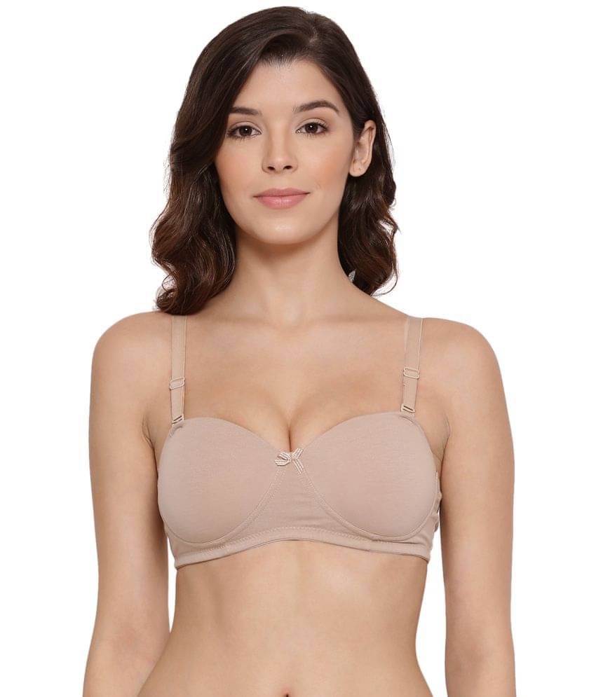     			Lux Lyra - Khaki Cotton Heavily Padded Women's Balconette Bra ( Pack of 1 )