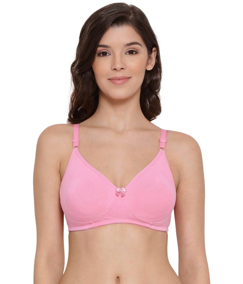 Lux Lyra - Pink Cotton Non Padded Women's Everyday Bra ( Pack of 1 ) Lux Lyra - Pink Cotton Non Padded Women's Everyday Bra ( Pack of 1 )