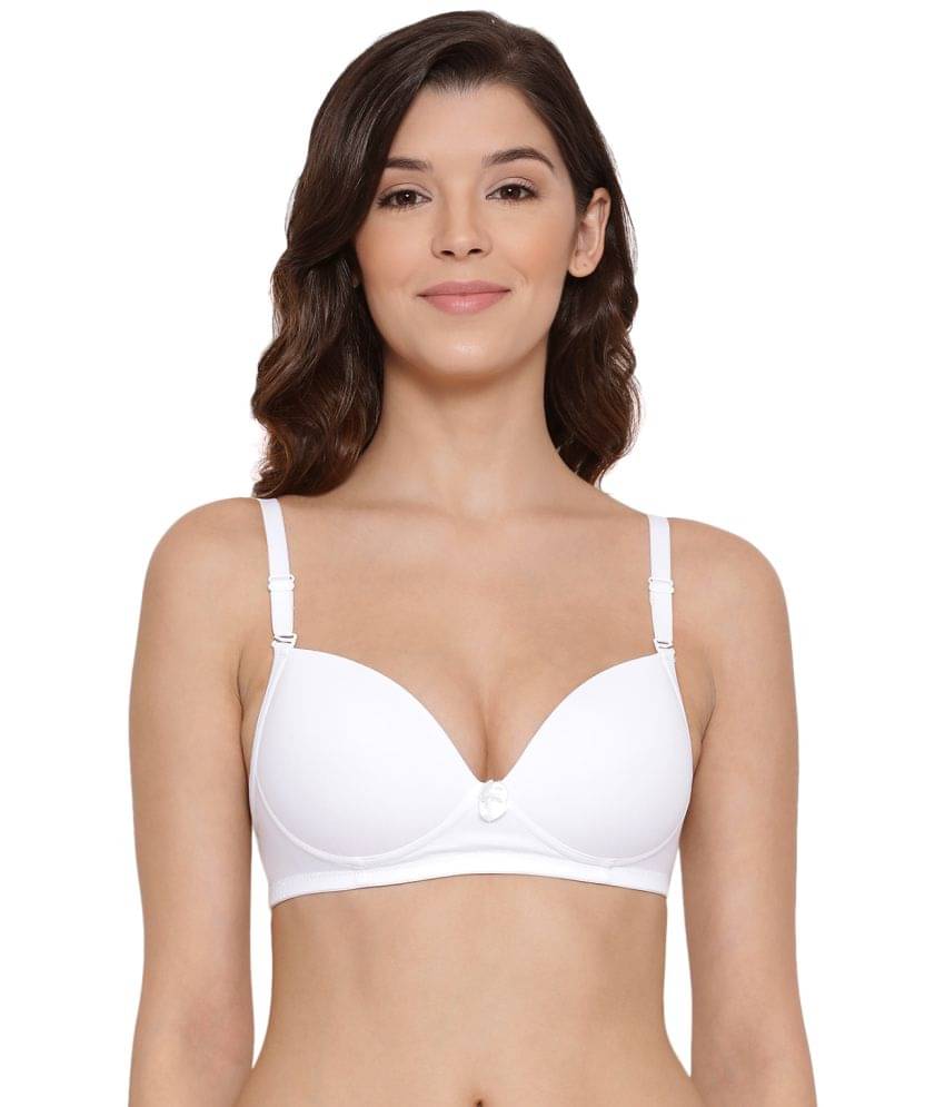 Lux Lyra - White Cotton Heavily Padded Women's Push Up Bra ( Pack of 1 ) Lux Lyra - White Cotton Heavily Padded Women's Push Up Bra ( Pack of 1 )
