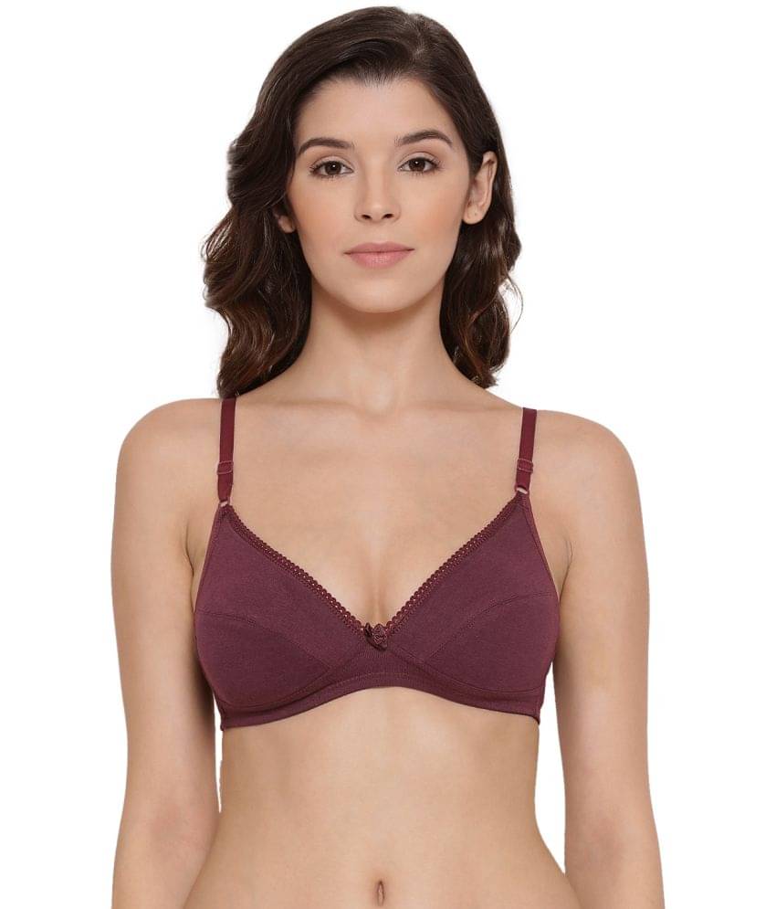 Lux Lyra - Wine Cotton Non Padded Women's Everyday Bra ( Pack of 1 ) Lux Lyra - Wine Cotton Non Padded Women's Everyday Bra ( Pack of 1 )