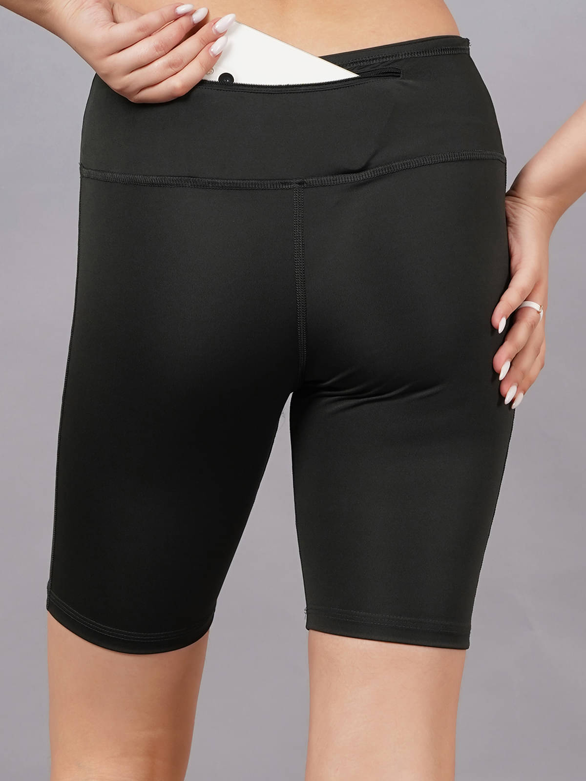     			NEVER LOSE Green Polyester Solid Tights - Single