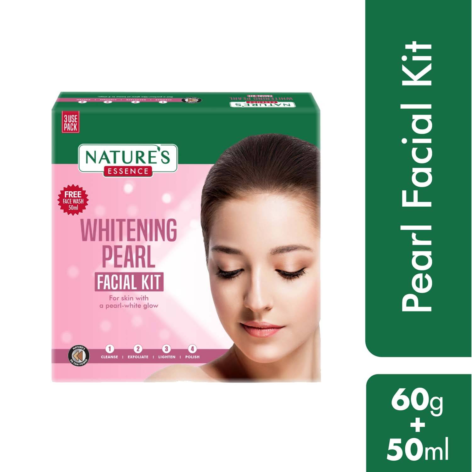     			Nature's Essence White Ning Pearl Faclal Kit, 75gm, (Pack of 1)