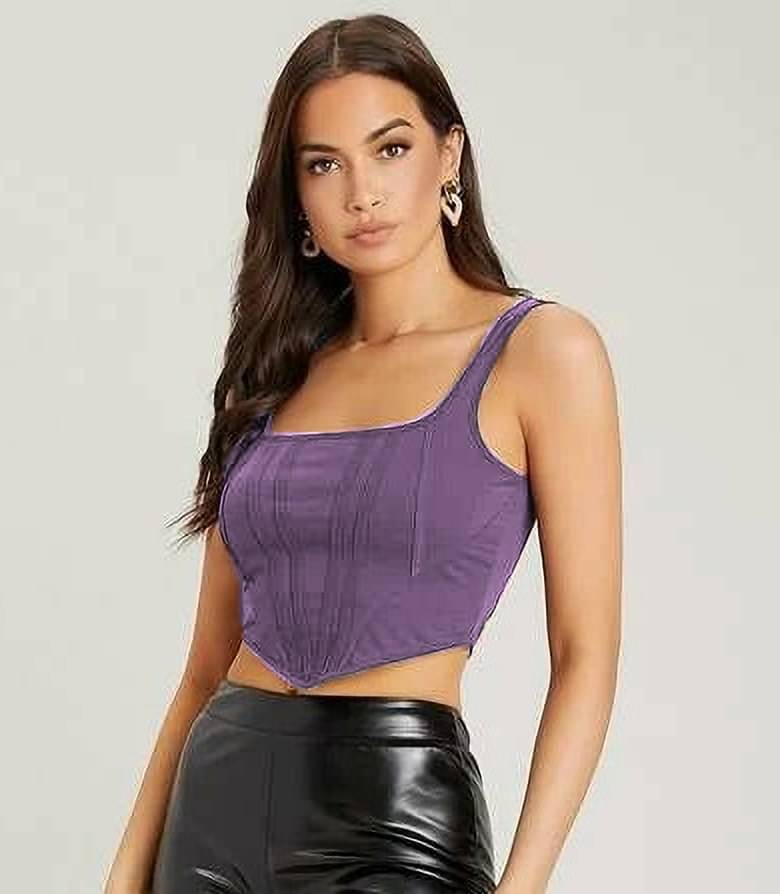 NiloBerry Women's Lycra Crop Top ( Multicolor ) NiloBerry Women's Lycra Crop Top ( Multicolor )