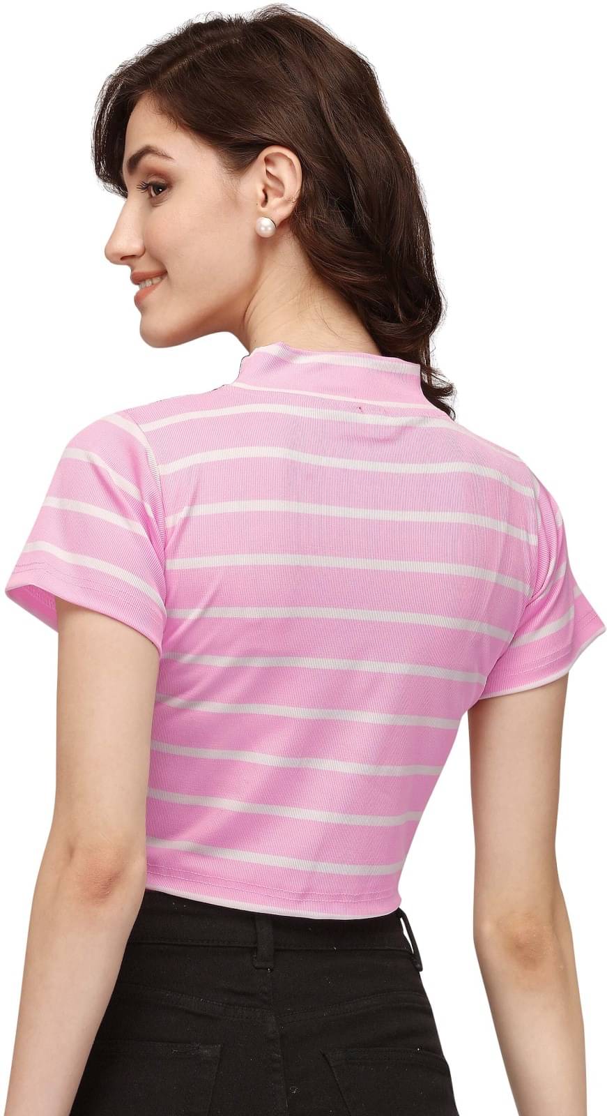     			NiloBerry Women's Lycra Crop Top ( Multicolor )