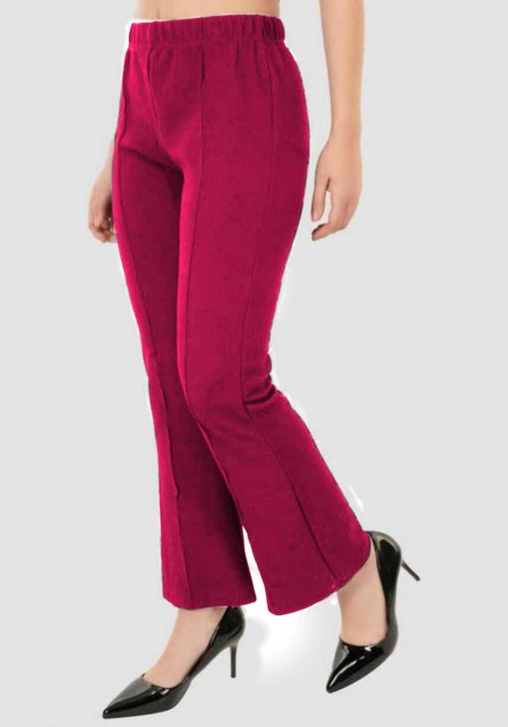     			NiloBerry Pack of 1 Lycra Regular Women's Casual Pants ( Pink )