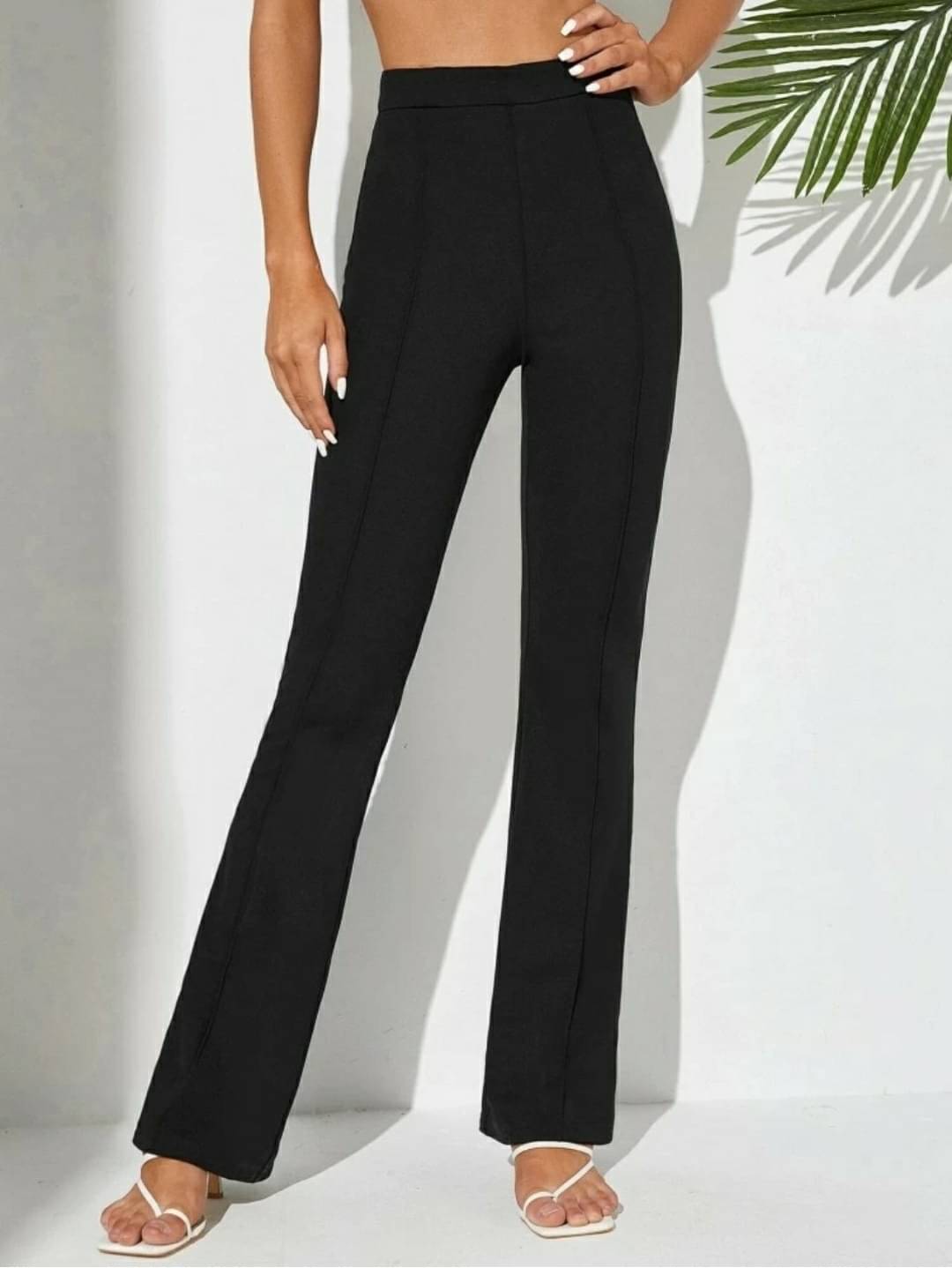     			NiloBerry Pack of 1 Viscose Regular Women's Casual Pants ( Black )