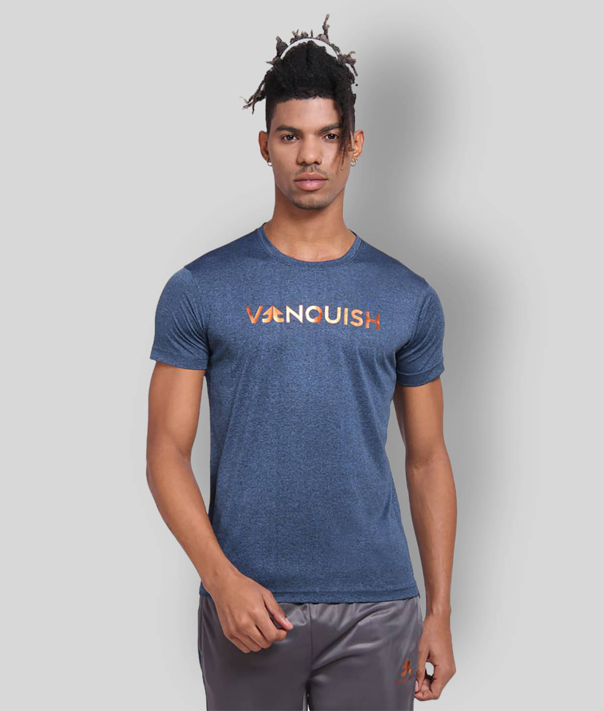     			OFF LIMITS Blue Polyester T-Shirt