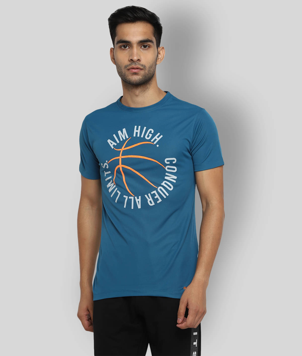 OFF LIMITS Sky Blue Polyester T-Shirt     			OFF LIMITS Sky Blue Polyester T-Shirt