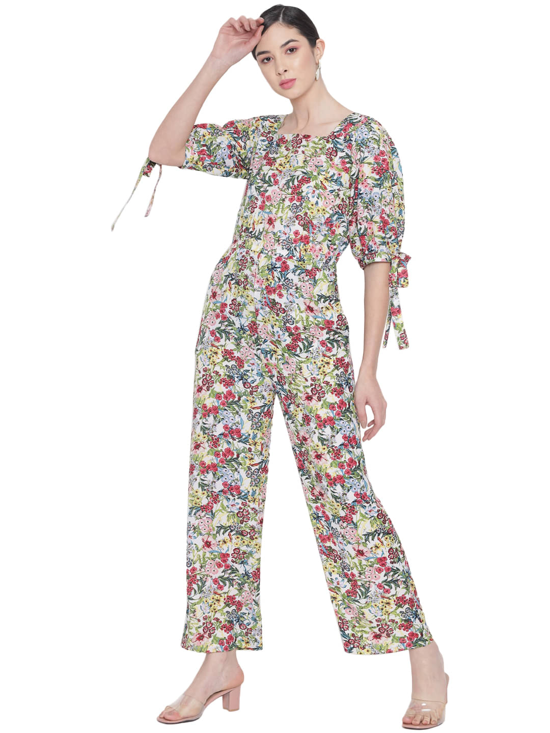     			OTIRA Multicolor Crepe Regular Fit Women's Jumpsuit ( Pack of 1 )