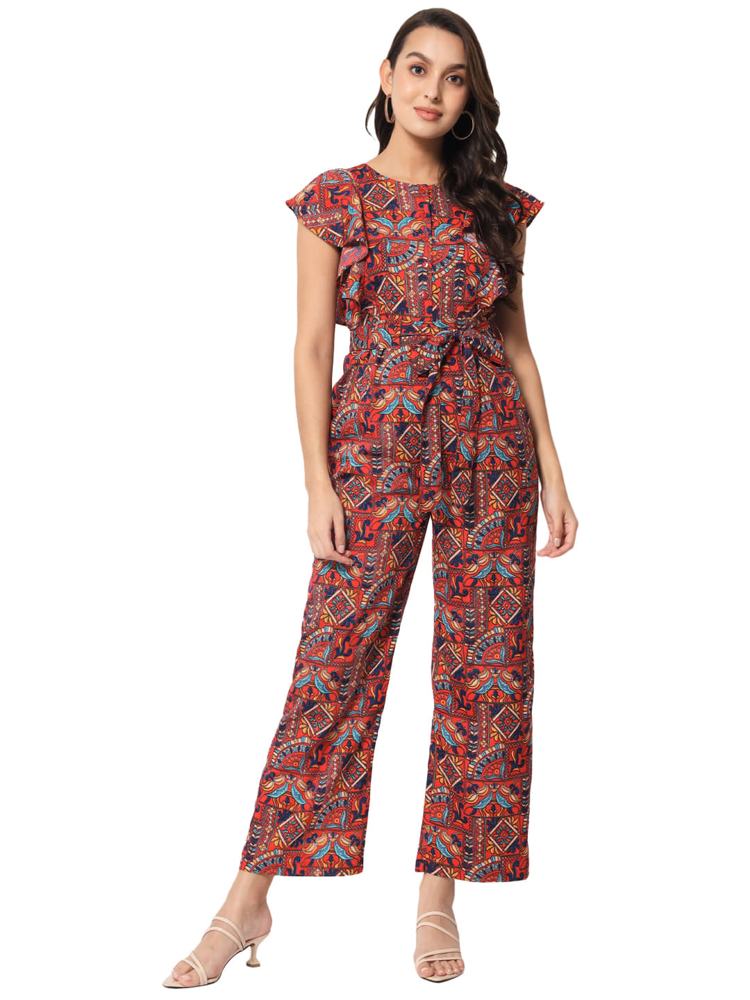     			OTIRA Multicolor Crepe Regular Fit Women's Jumpsuit ( Pack of 1 )