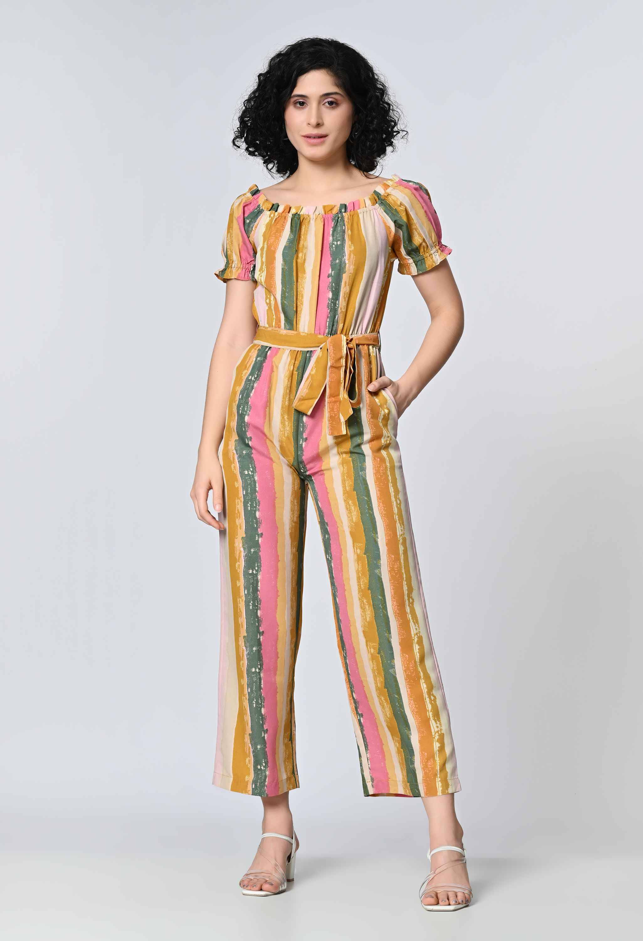     			OTIRA Multicolor Polyester Regular Fit Women's Jumpsuit ( Pack of 1 )