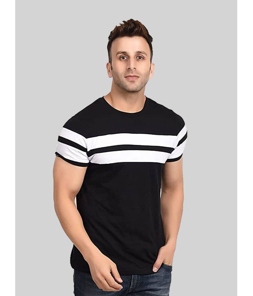 OXRYZER Pack of 1 Cotton Regular Fit Men's T-Shirt ( Black ) OXRYZER Pack of 1 Cotton Regular Fit Men's T-Shirt ( Black )