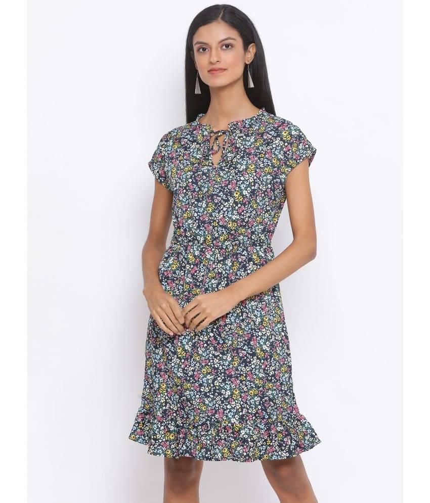     			Oxolloxo Women Polyester A-line Dress ( Blue )