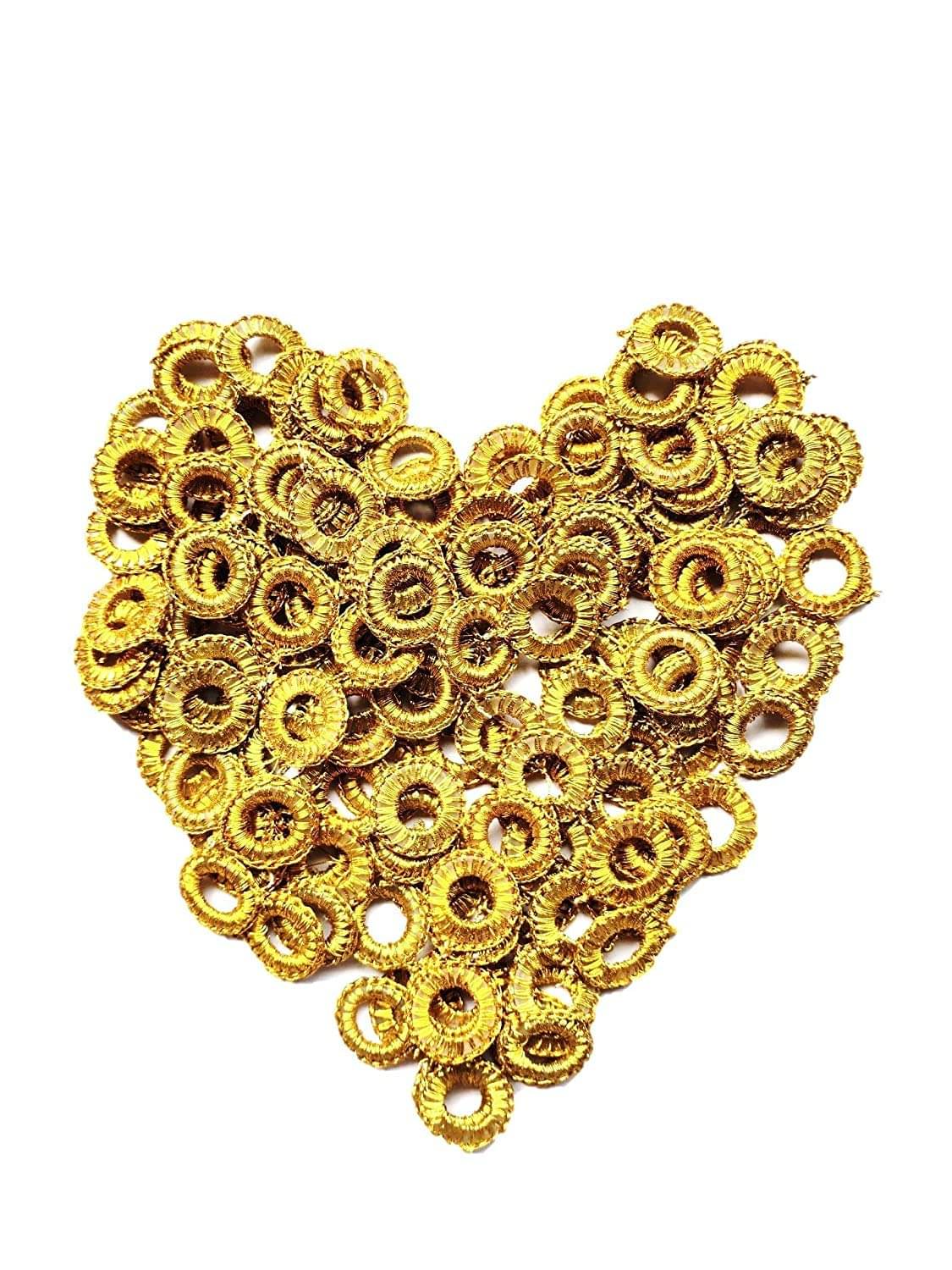 PMW - Mirror Frames for Embroidery Works, Maggam Works, Aari Work - in Churidhar, Blouses, Dupatta (Gold) - Set of 50 Pieces PMW - Mirror Frames for Embroidery Works, Maggam Works, Aari Work - in Churidhar, Blouses, Dupatta (Gold) - Set of 50 Pieces