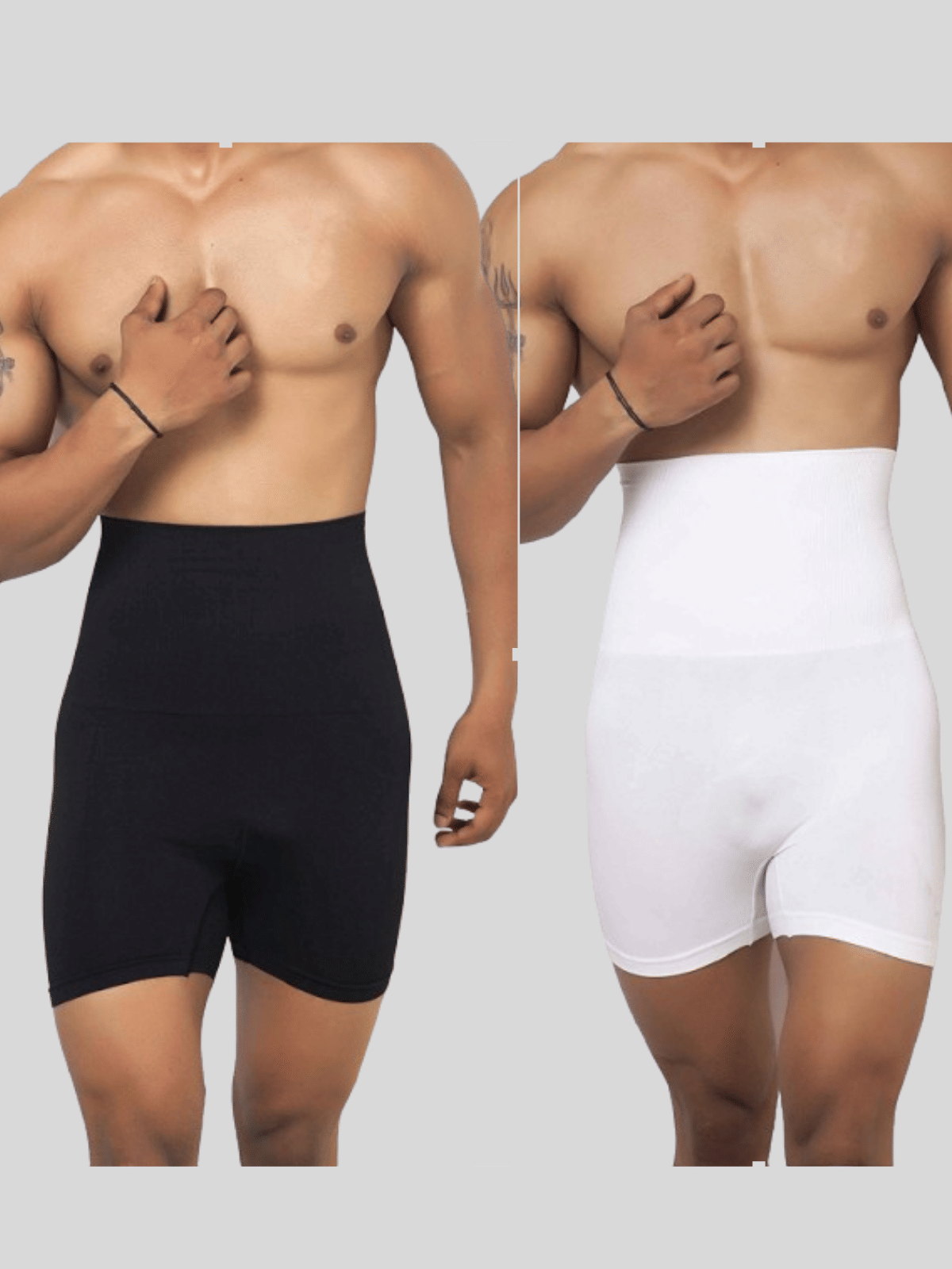 Pia Trends Pack of 2 Men's Thigh Shaper ( White ) - Shapewear | Buy online on ZillyBuy