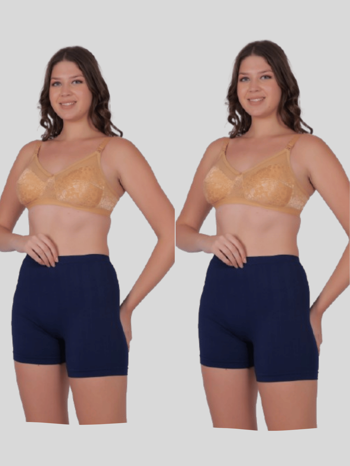 Pia Trends Pack of 2 Cotton Blend Women's Tummy Tucker ( Navy Blue ) - Shapewear | Buy online on ZillyBuy