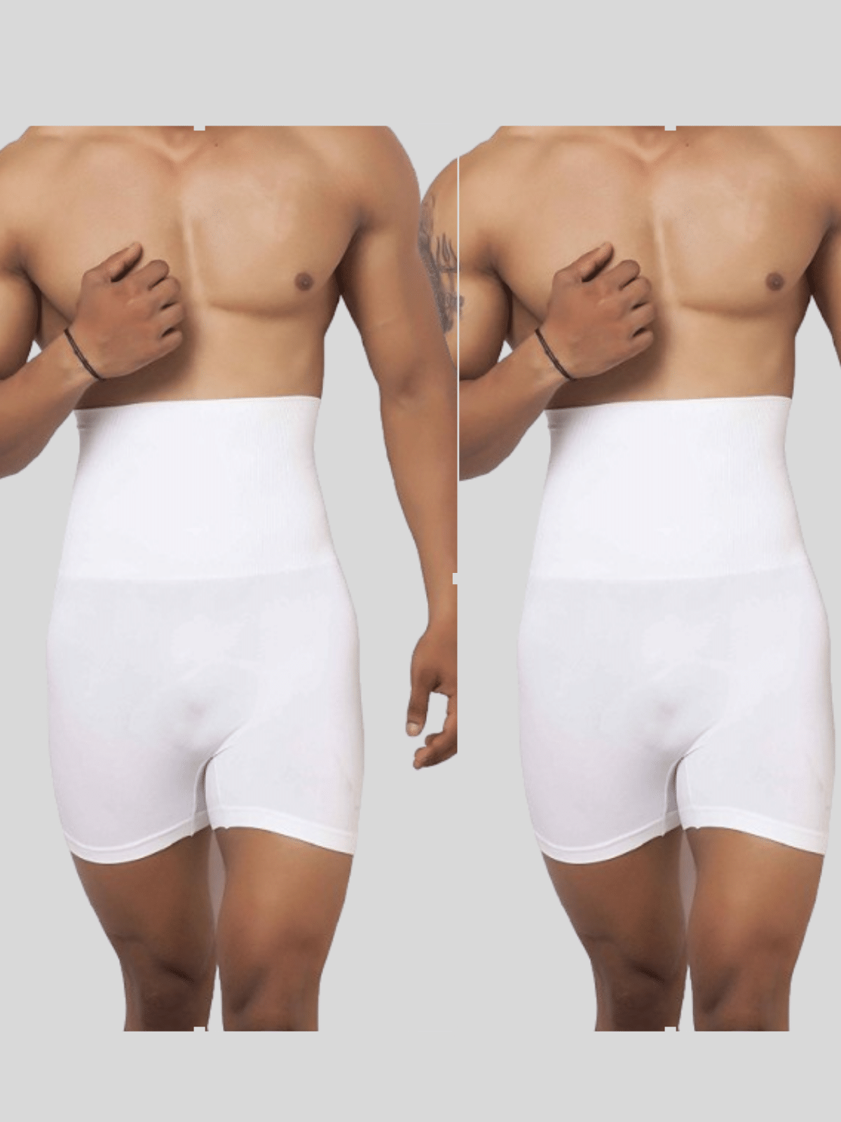 Pia Trends Pack of 2 Men's Tummy Shaper ( White ) Pia Trends Pack of 2 Men's Tummy Shaper ( White )