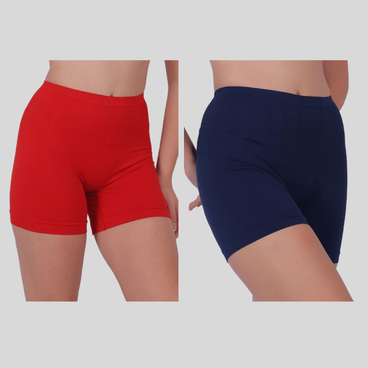     			Pia Trends Pack of 2 Cotton Blend Women's Tummy Tucker ( Red,Navy Blue )
