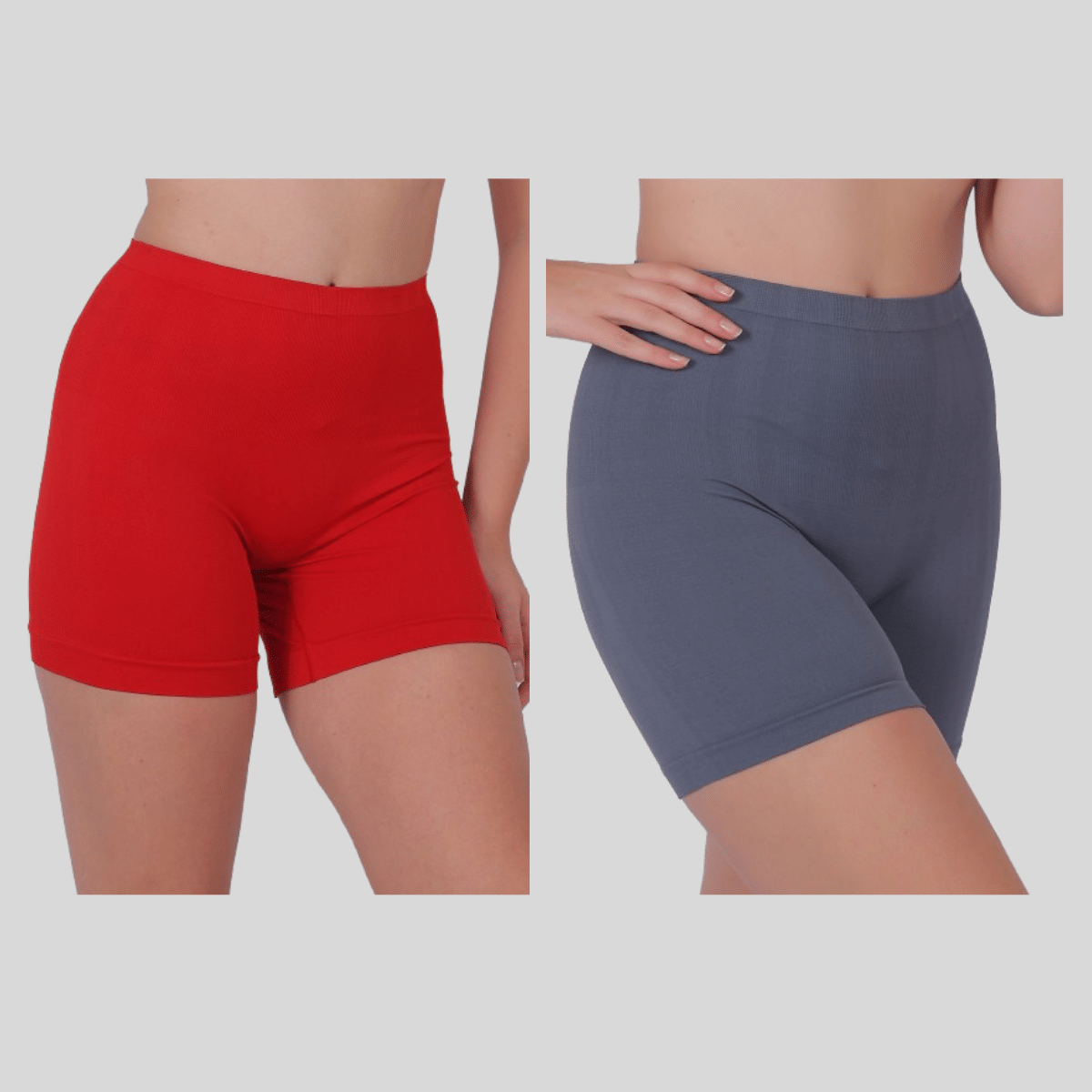     			Pia Trends Pack of 2 Cotton Blend Women's Tummy Tucker ( Red,Grey )