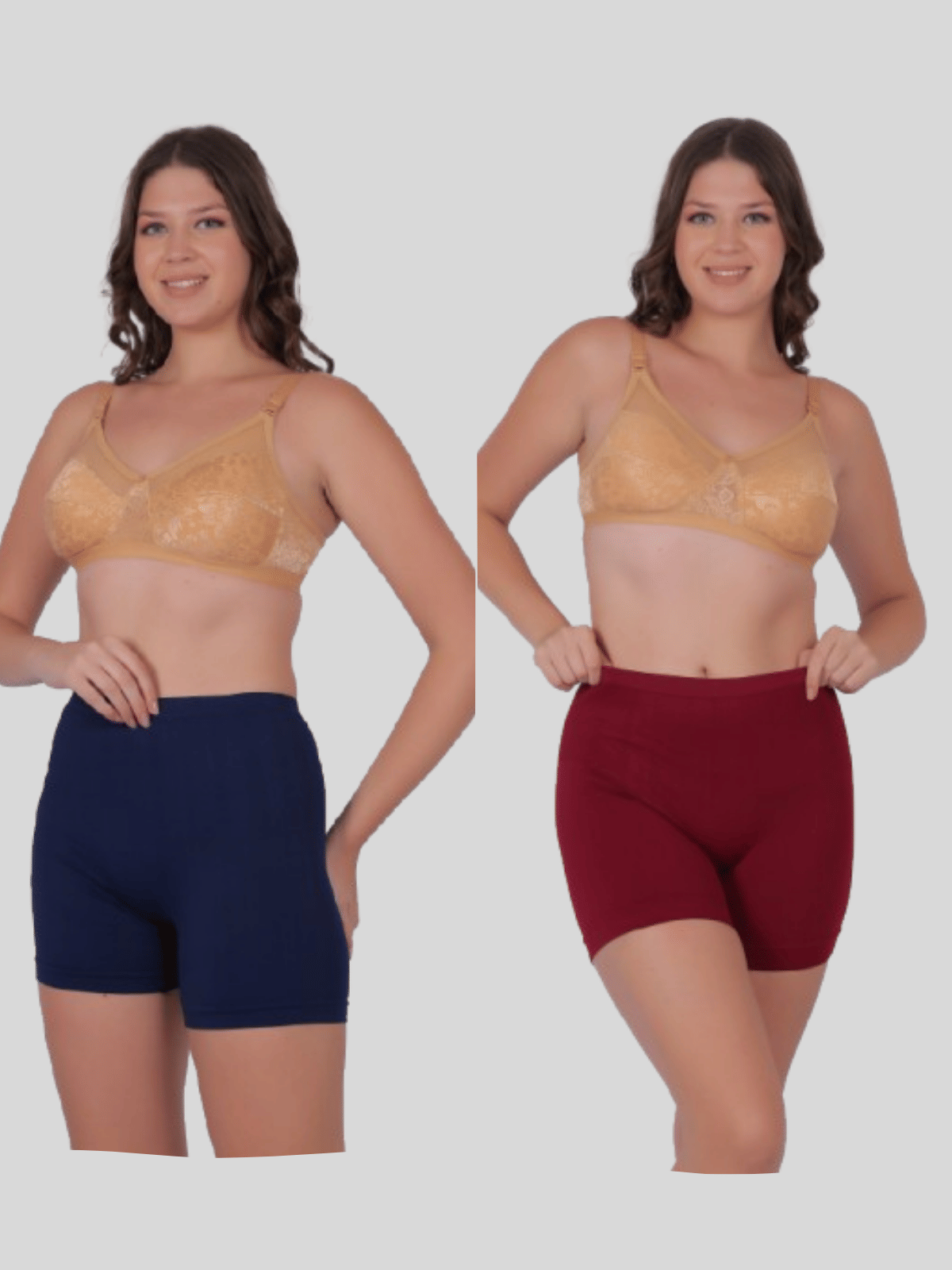 Pia Trends Pack of 2 Cotton Blend Women's Tummy Tucker ( Navy Blue,Maroon ) Pia Trends Pack of 2 Cotton Blend Women's Tummy Tucker ( Navy Blue,Maroon )