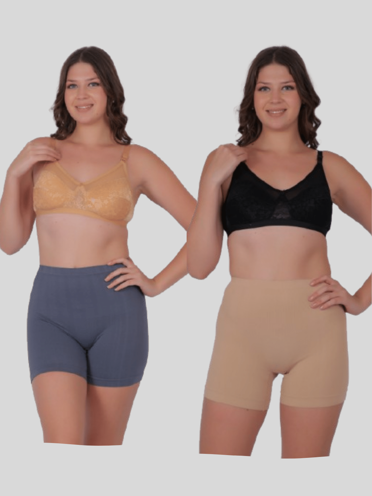 Pia Trends Pack of 2 Cotton Blend Women's Tummy Tucker ( Grey,Beige ) Pia Trends Pack of 2 Cotton Blend Women's Tummy Tucker ( Grey,Beige )