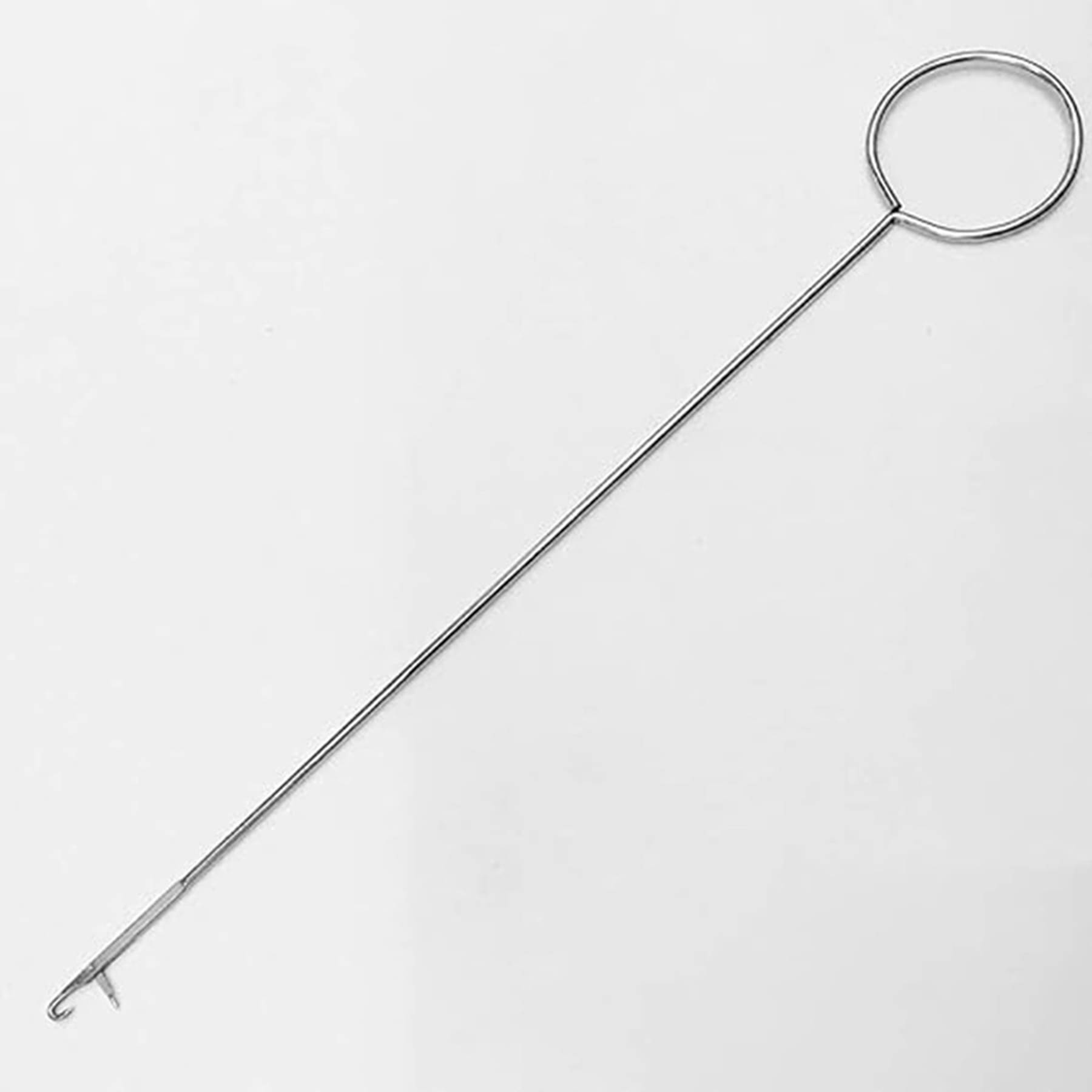 Pmw - Hooked Needle Set of 2 for Tailoring, Loop Turner Hook Sewing- Perfect Tools for Piping, Knots, Bias Tubing - Stainless Steel - Ideal for Button Looping, Trims, DIY Pmw - Hooked Needle Set of 2 for Tailoring, Loop Turner Hook Sewing- Perfect Tools for Piping, Knots, Bias Tubing - Stainless Steel - Ideal for Button Looping, Trims, DIY