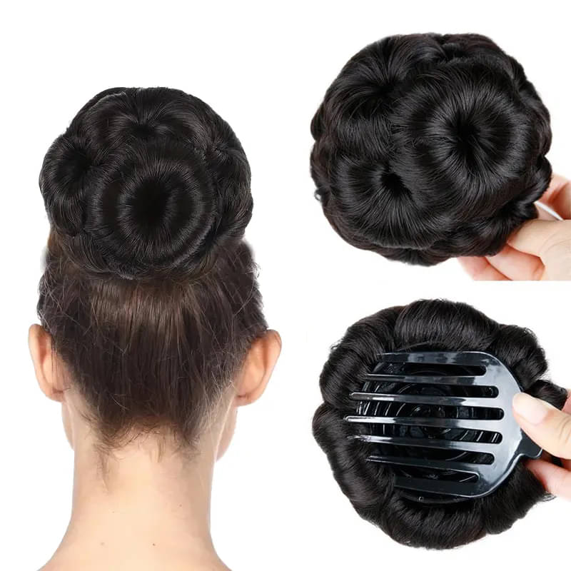     			RITZKART Black Hair Clip ( Pack of 1 )