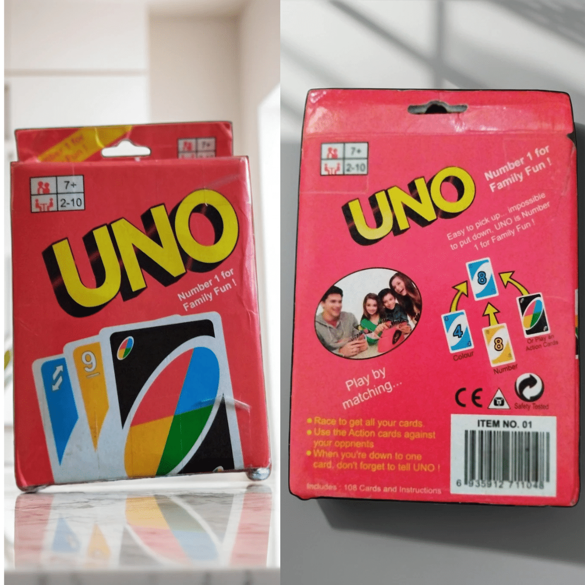     			Radhe Creation Plastic Uno Card Game, Indoor Games Card, Fast Uno Card, UNO Card, Family Fun Games, Family Uno Card Game, Kids Uno Card, Kids Uno Card Game, uno card game, plastic uno cards, Uno Playing Card Game For 7 Yrs And Above For Adult (108 Cards)