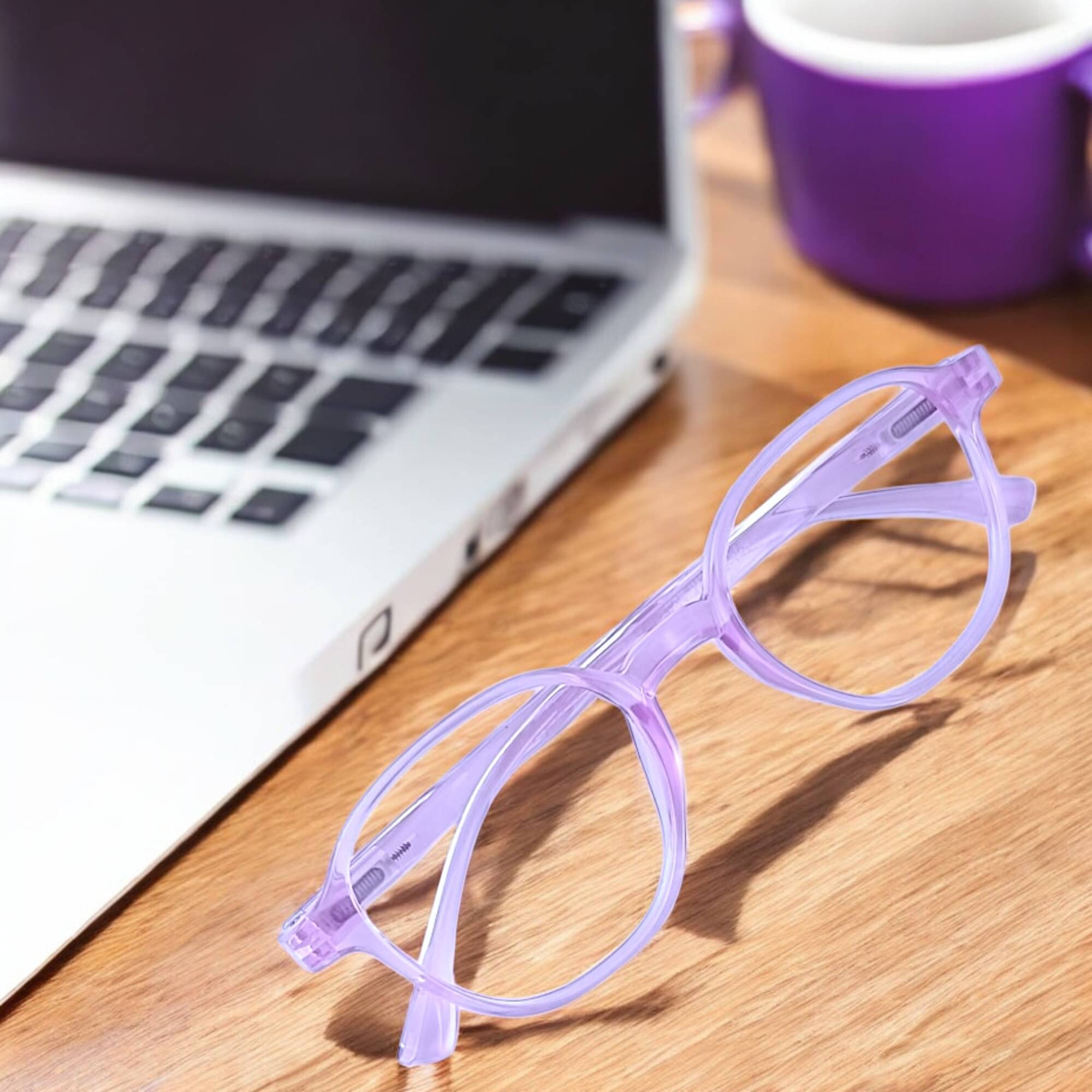     			Redex Purple Round Eyeglass Frame ( Pack of 1 )