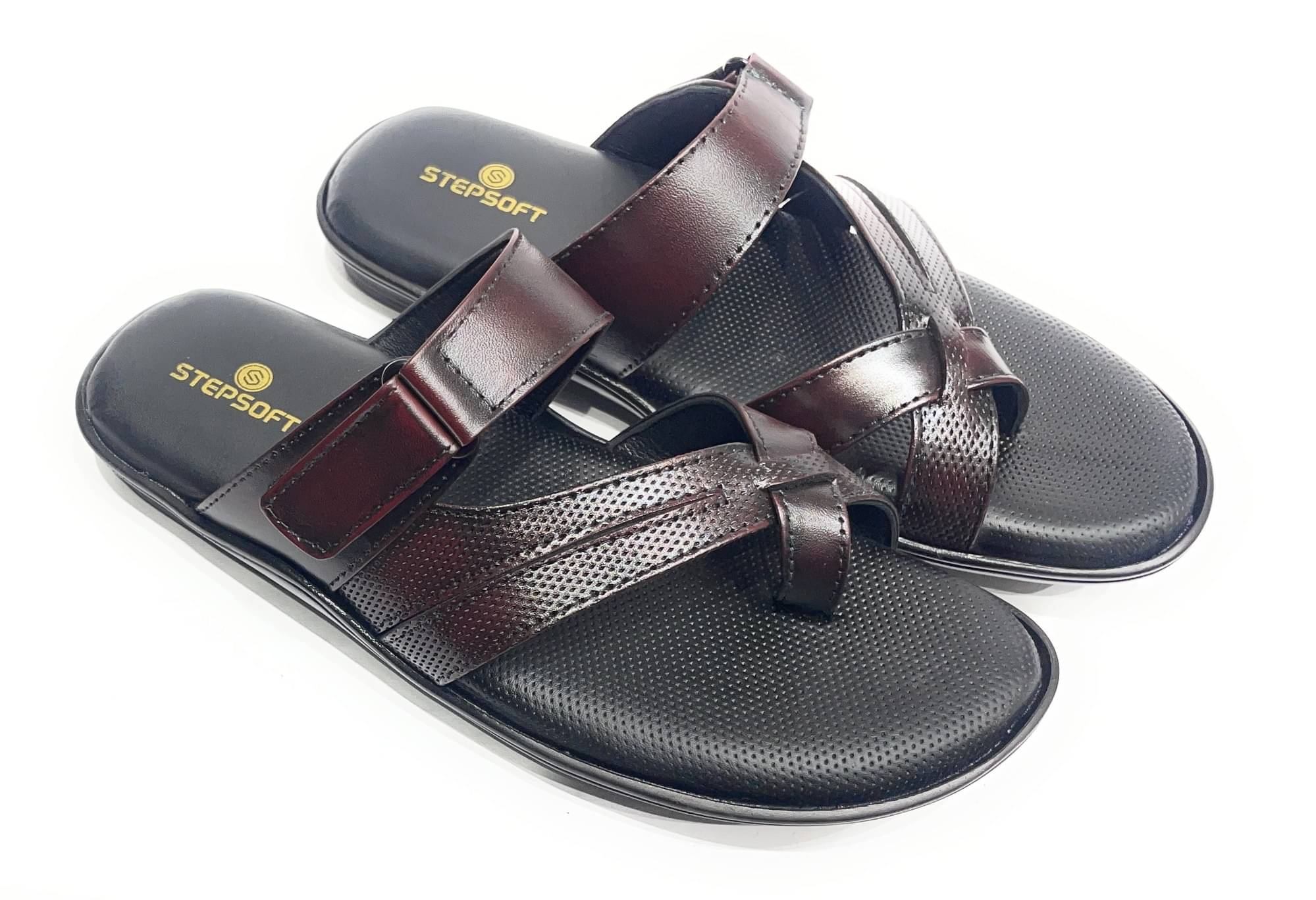     			STEPSOFT Maroon Men's Thong Flip Flop