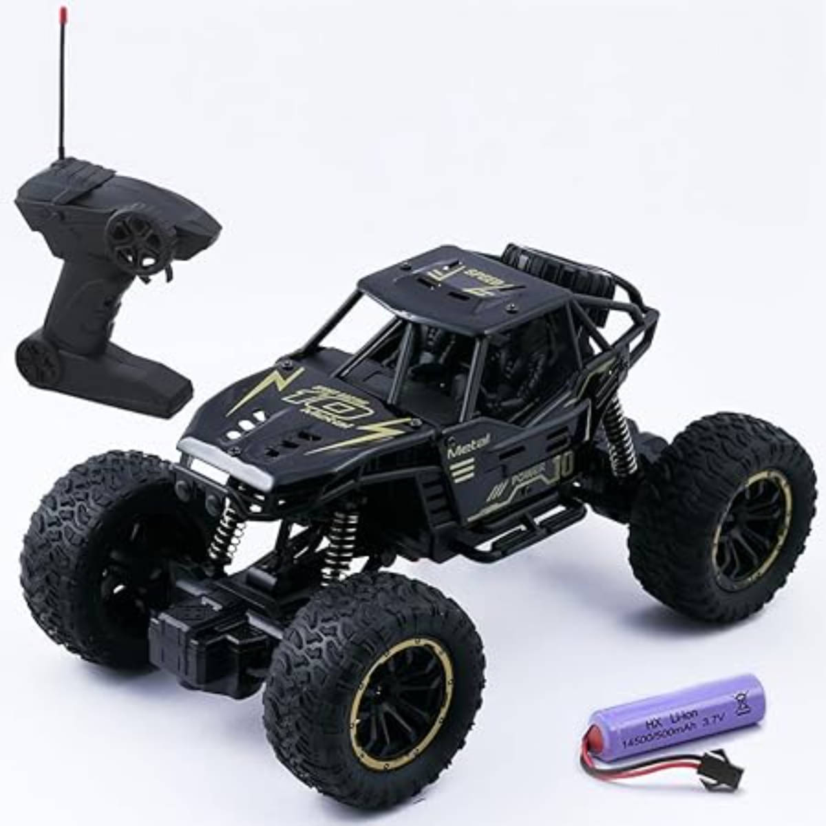 SUNTAP Rc Monster Truck Remote Control Car for Kids Rock Crawler 5 Function 1:18 - Black Plastic Car ( Pack of 1 ) SUNTAP Rc Monster Truck Remote Control Car for Kids Rock Crawler 5 Function 1:18 - Black Plastic Car ( Pack of 1 )