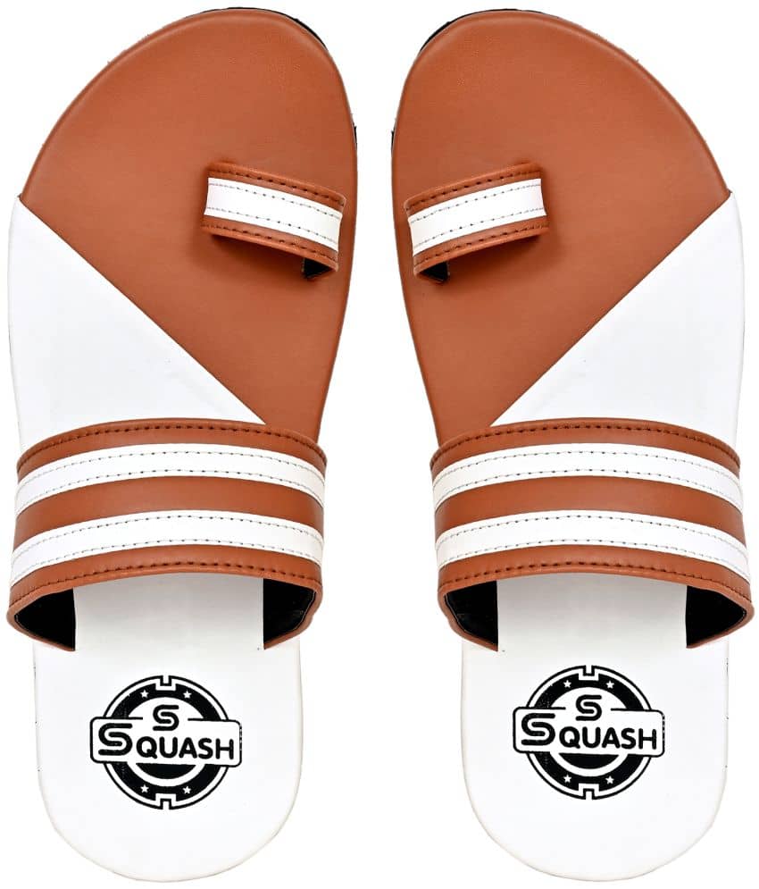 Squash - Tan Men's Leather Slipper