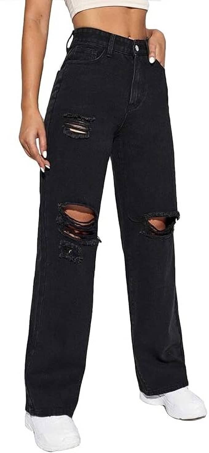 Star4well - Black Denim Regular Fit Women's Jeans ( Pack of 1 ) - Jeans | Buy online on ZillyBuy