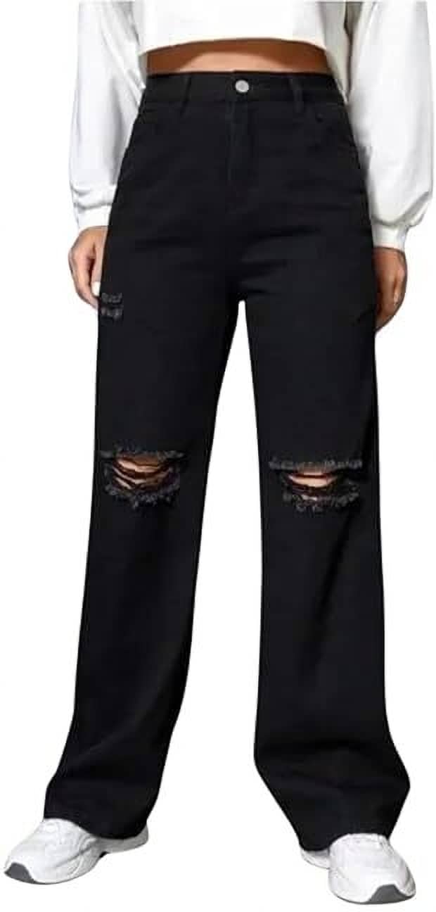 Star4well - Black Denim Regular Fit Women's Jeans ( Pack of 1 ) - Jeans | Buy online on ZillyBuy
