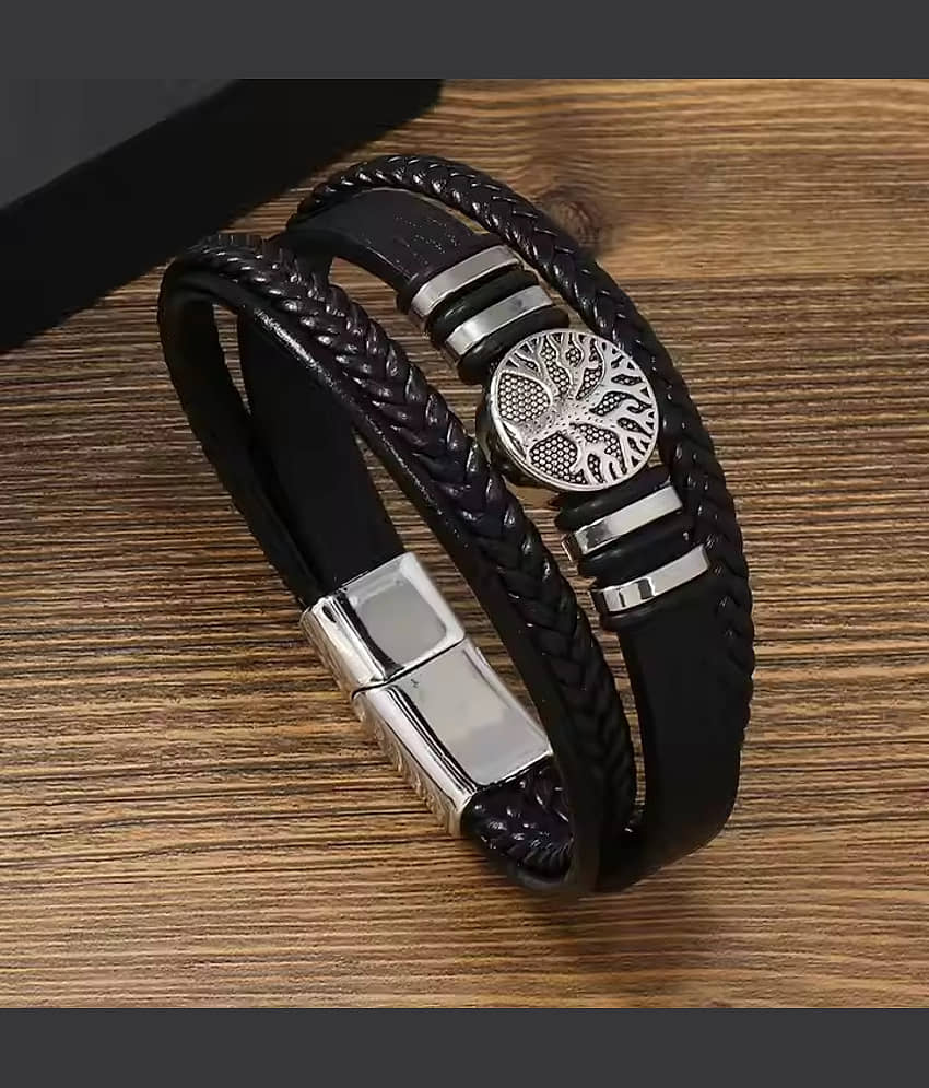 Thrillz Black Bracelet ( Pack of 1 ) - Bangles & Bracelets | Buy online on ZillyBuy