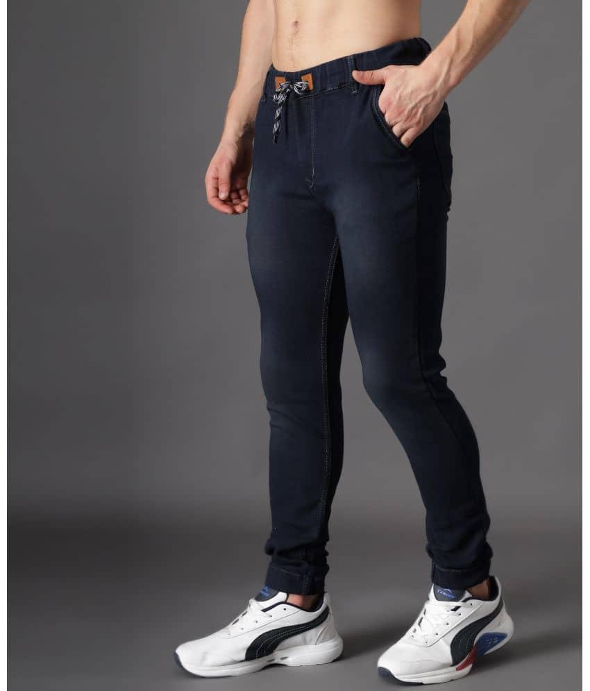 ZAYSH - Navy Blue Cotton Blend Regular Fit Men's Jeans ( Pack of 1 ) - Jeans | Buy online on ZillyBuy