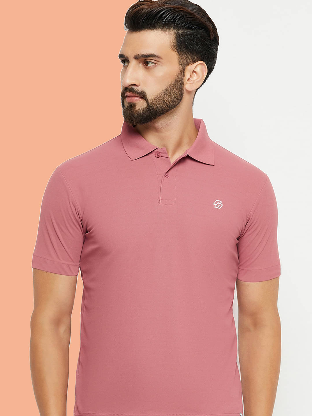 renuovo Pack of 1 Cotton Blend Regular Fit Solid Half Sleeves Men's Polo T Shirt ( Pink ) renuovo Pack of 1 Cotton Blend Regular Fit Solid Half Sleeves Men's Polo T Shirt ( Pink )