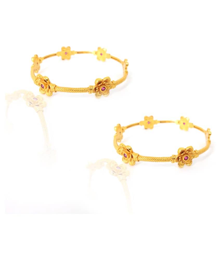 shankhraj mall Traditional Gold Plated Designer Bangles Jewellery For Women / Girls-100348 - Bangles & Bracelets | Buy online on ZillyBuy