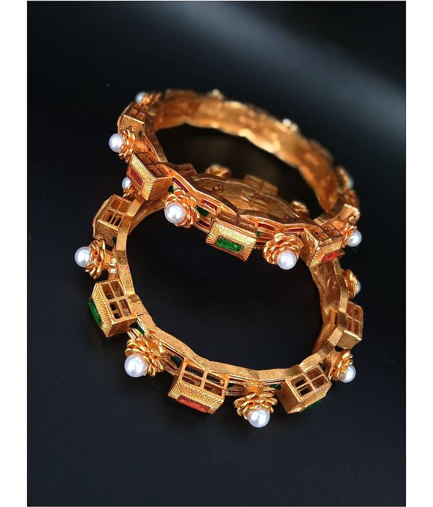 shankhraj mall Traditional Gold Plated Designer Bangles Jewellery For Women / Girls-100347 - Bangles & Bracelets | Buy online on ZillyBuy
