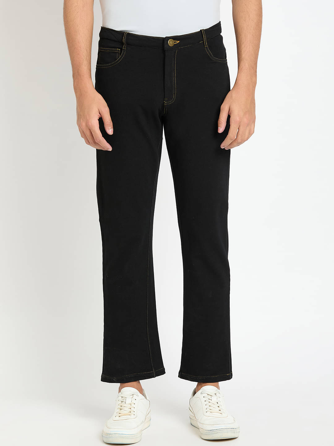     			Club York Regular Fit Basic Men's Jeans - Black ( Pack of 1 )