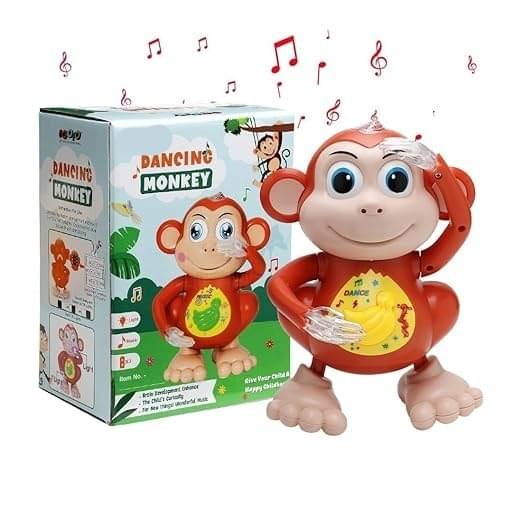 Eclet 1pc Musical Monkey kids Toy with Light & Sound Hand-Flapping Moveing Toys for kids (Multicolor) Eclet 1pc Musical Monkey kids Toy with Light & Sound Hand-Flapping Moveing Toys for kids (Multicolor)