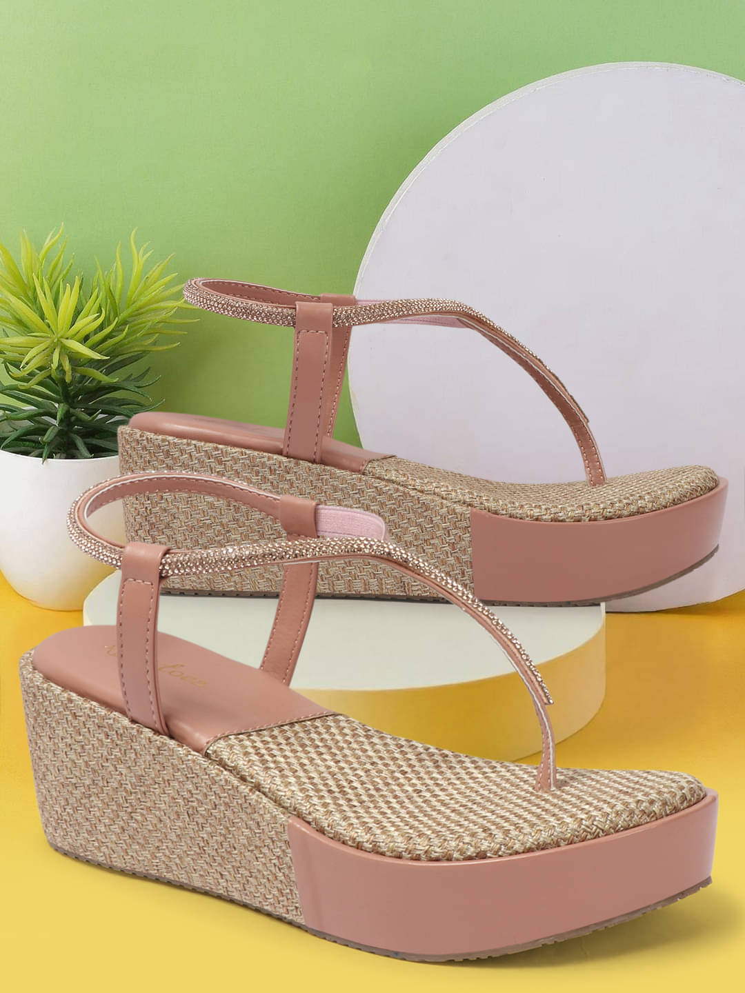 Picktoes Pink Women's Sandal Heels     			Picktoes Pink Women's Sandal Heels