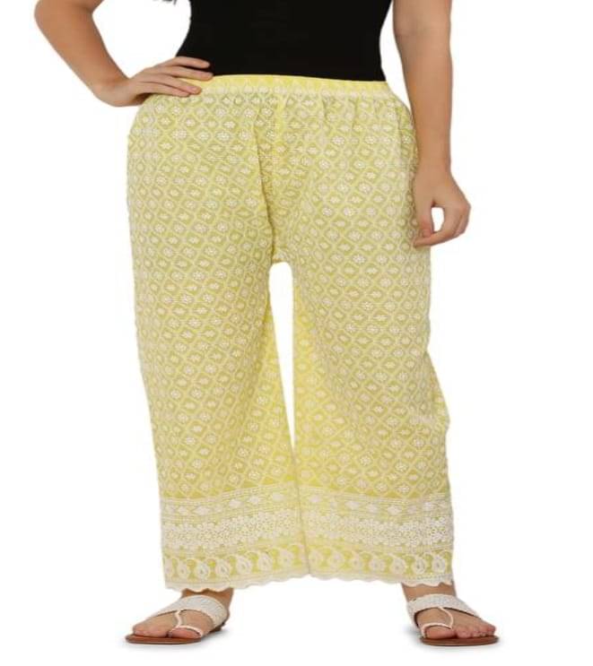 Riza Collections Pack of 1 Cotton Straight Women's Palazzos ( Lime Green )     			Riza Collections Pack of 1 Cotton Straight Women's Palazzos ( Lime Green )