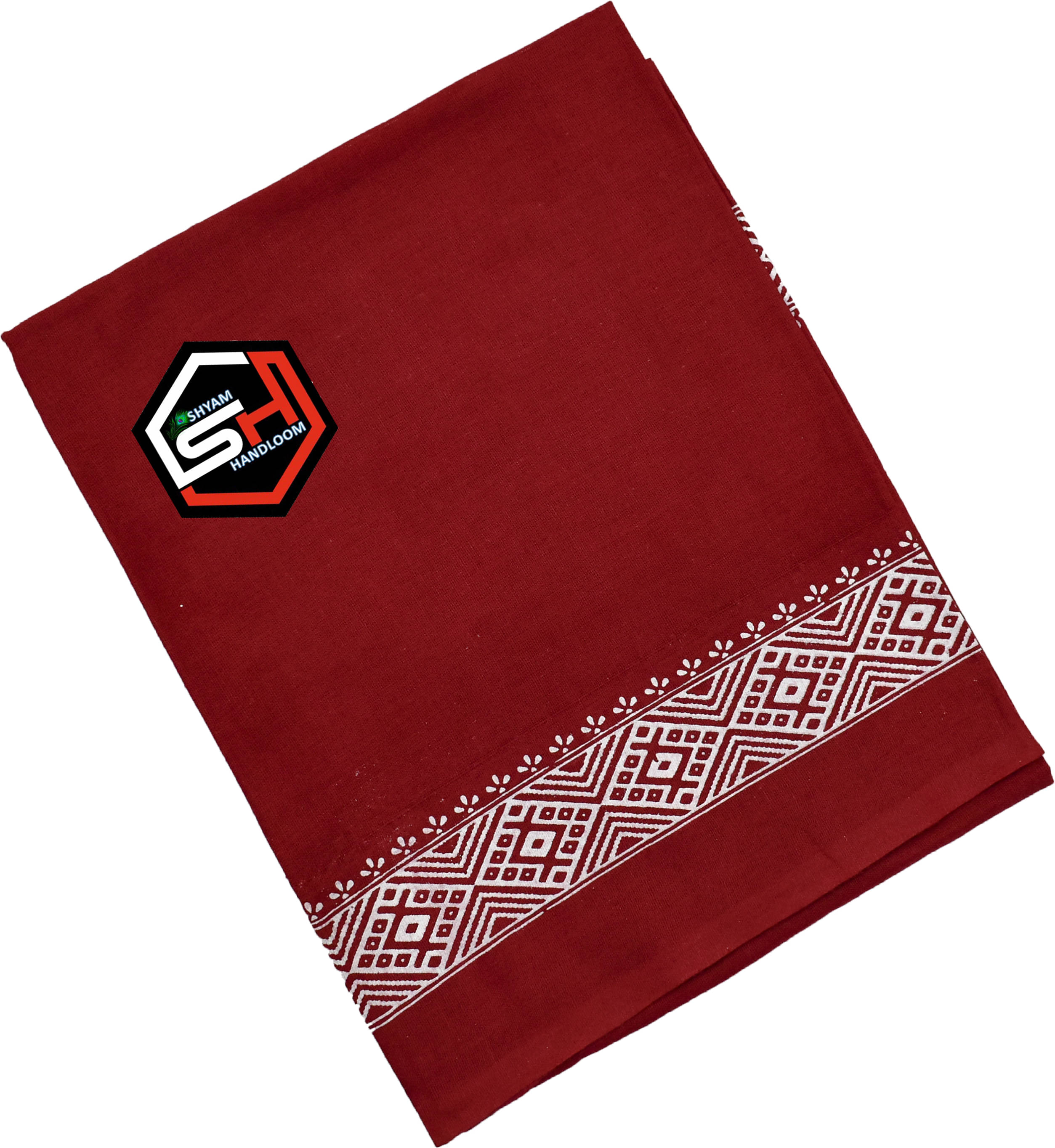     			Shyam Handloom Pack of 1 Cotton Below 300 -GSM Bath Towel ( Red )